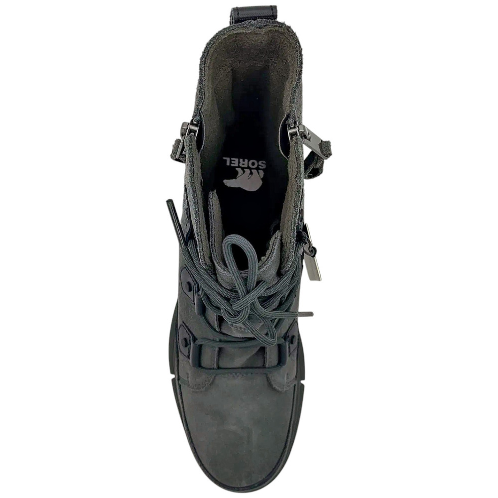 Sorel Men's Explorer Boot Dual Zip Waterproof Ankle Boot Black/Jet - Medium - Picture 2 of 3